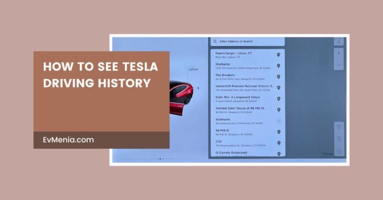 How To See Tesla Driving History