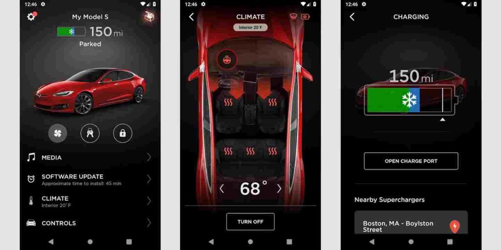 Using The Tesla Mobile App